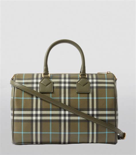 burberry walk in the rain bowler bag 2001|Medium Check Bowling Bag .